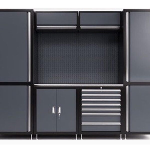 Garage Workstation with Cabinet and Drawers