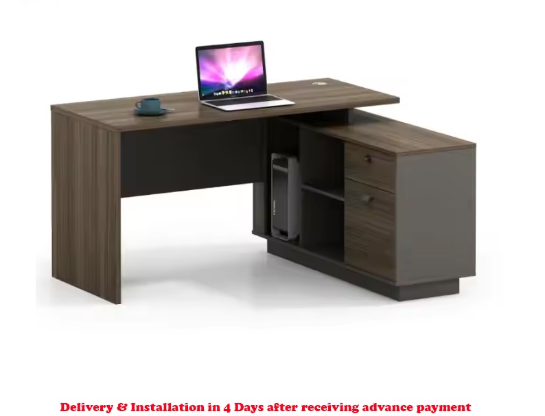 office1.jpg Executive Office Desk with Cabinet - 1 - Image 1