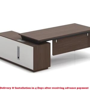 Executive Office Desk with Cabinet - 3