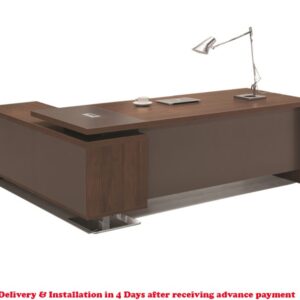 Executive Office Desk with Cabinet - 7