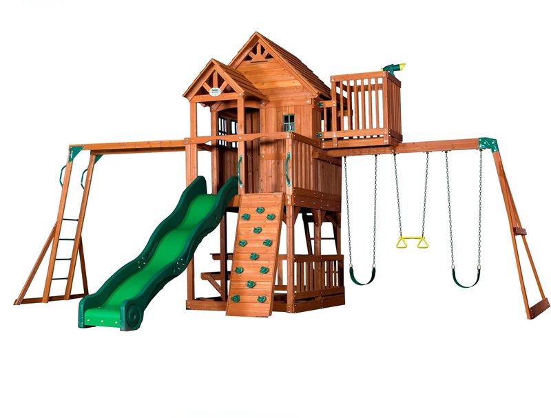 outdoor4.jpg Skyfort II Cedar Wood Swing Set - Image 1