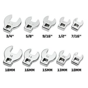 3/8" Dr. Crowfoot Wrench Set