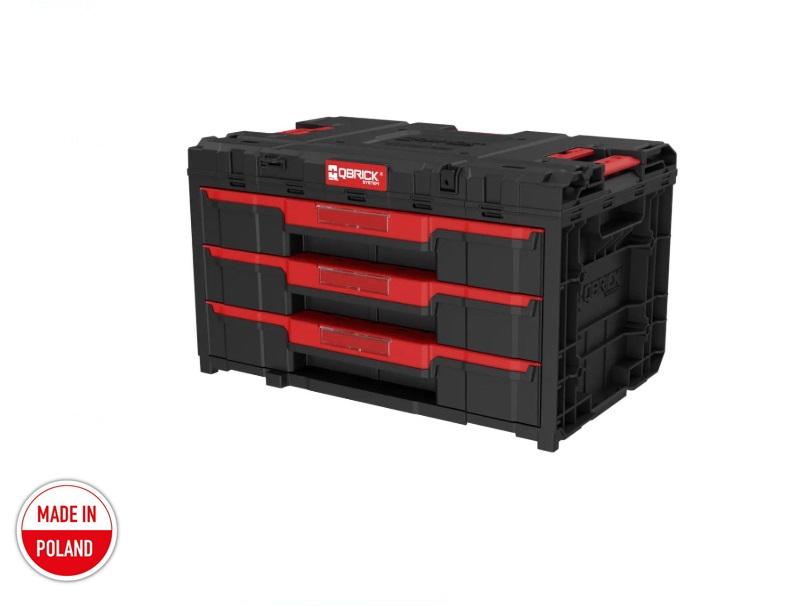 qbrick-new4.jpg Qbrick System One 3 Drawer Toolbox - Image 1