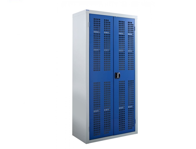 rack12.jpg Perforated Door Cabinet - Heavy Metal - Image 1