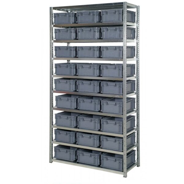 HD Storage Rack with Plastic Crate