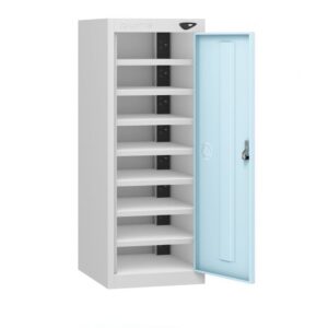 Mobile Charging Cabinet with Shelves