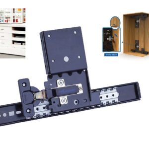 Effortless Sliding: Rockler Door Slide Kit with Hinges (16")