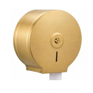 Wall Mount Toilet Paper Roll Dispenser (Metal Body) - 3, Matte Gold