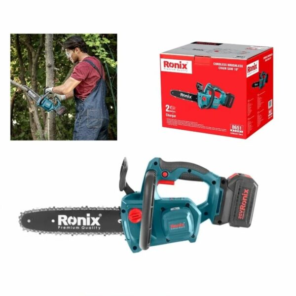 Ronix 20V Brushless Chain Saw: Compact Power for Trimming & Cutting