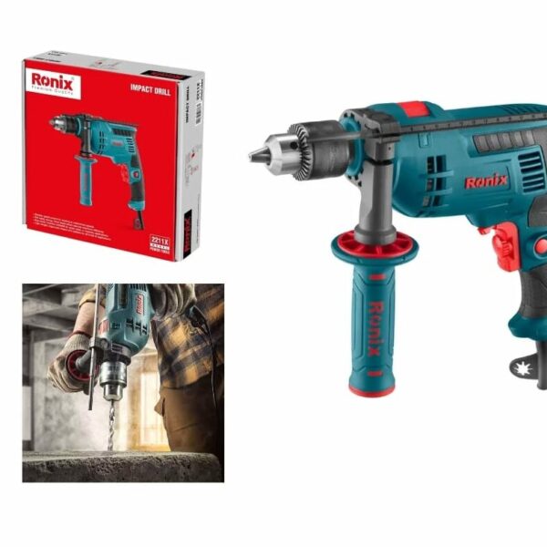 Ronix 750W Electric Impact Drill: High-Power Drilling for Tough Materials