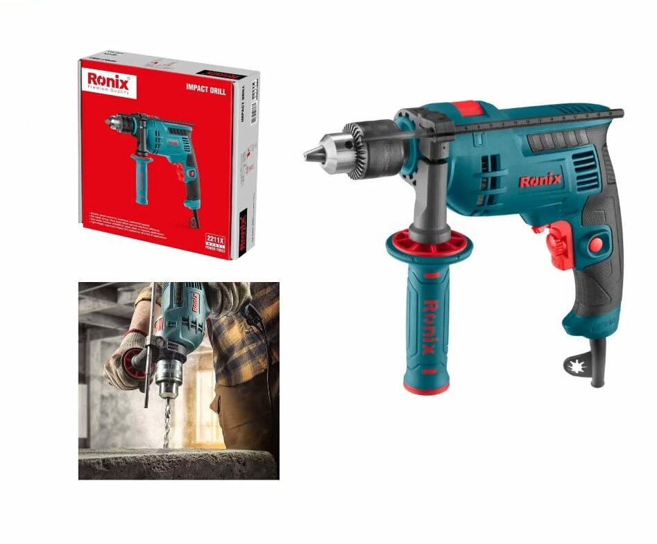 ronix15-e1695741441894.jpg Ronix 750W Electric Impact Drill: High-Power Drilling for Tough Materials - Image 1
