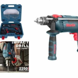 Ronix 850W Impact Drill Kit: Powerful Drilling & Fastening with Accessories