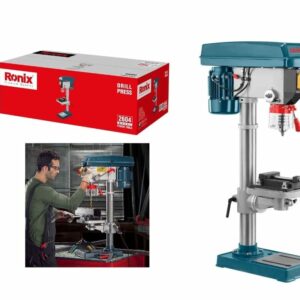 Ronix 550W Drill Press with Bench Vice: Precision Drilling for Wood & Metal