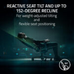 Razer Iskur V2 Gaming Chair with Adaptive Lumbar Support, Fully Adjustable lumbar Curve High Density Foam Cushions 4D Armrests - Black / Green - Image 4