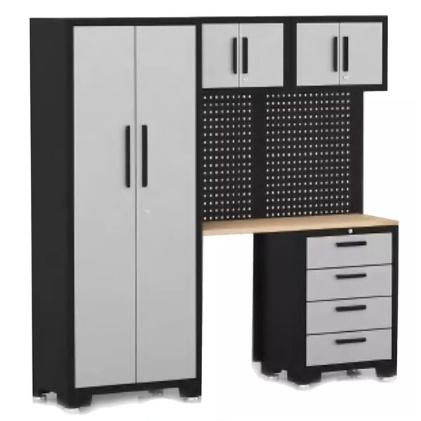 2 mtr Black & Gray Workstation