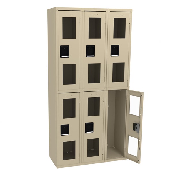 sahoo10.jpg 6 Door Metal See Through Cabinet - Image 1