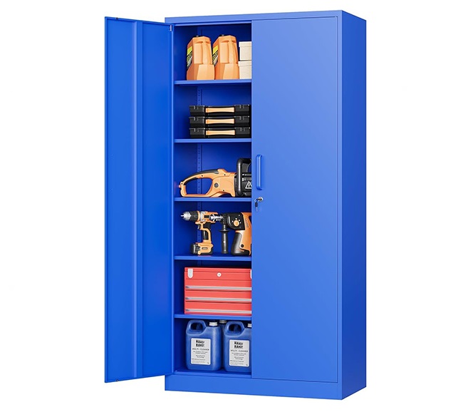 sahoo26.jpg Heavy Duty Garage Cabinet - Blue - Image 1