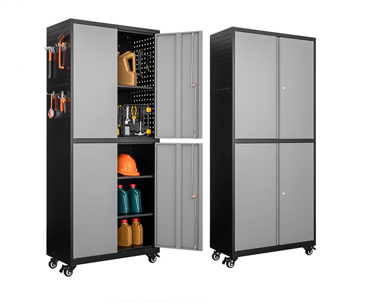 sahoo31.jpg Heavy Duty 4 Door Garage Cabinet - Gray - Image 1