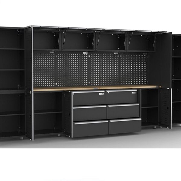 410 cm Black Powder Coated Workstation