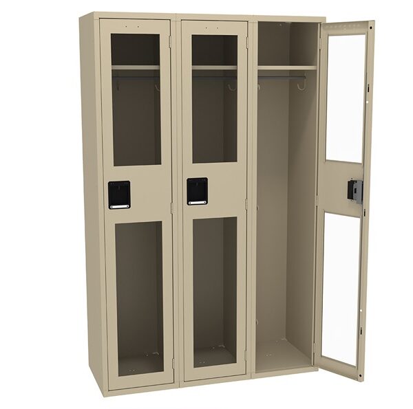 3 Door Metal See Through Cabinet