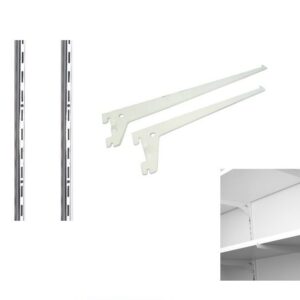 Maximum Support for Industrial Storage: Mastershelf Single Slot Channel Brackets (2m x 24")
