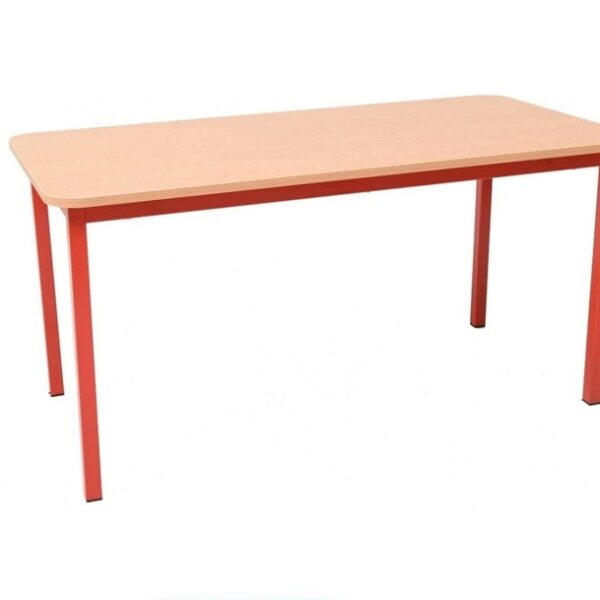 School Table Wood + Metal #2