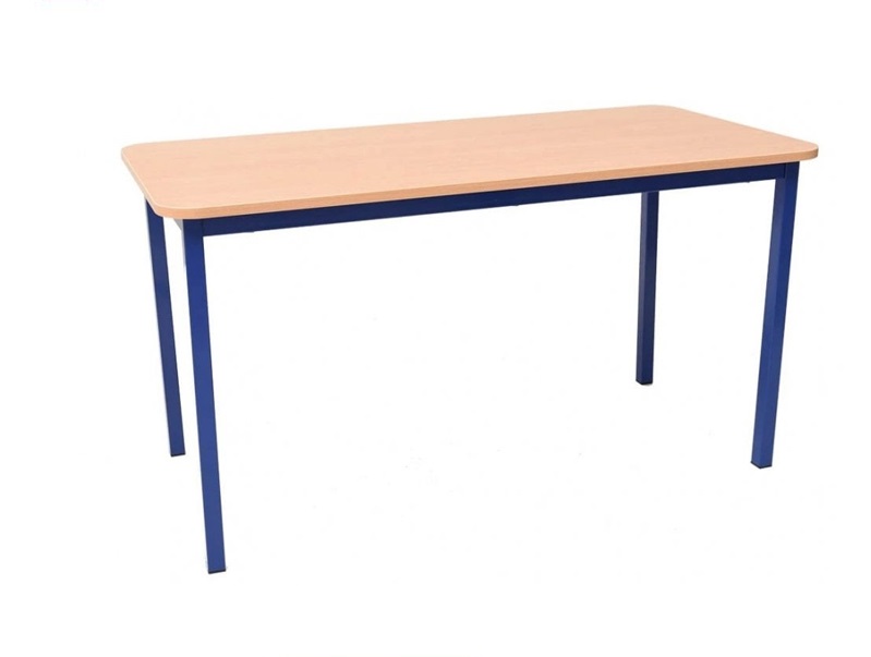 school3.jpg School Table Wood + Metal #3 - Image 1