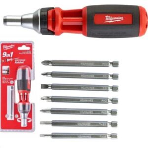 Milwaukee 9-in-1 Multi-Bit Screwdriver: Tackle Diverse Fastening Tasks