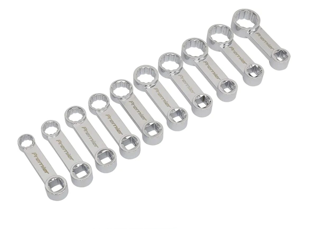 sealey-spanner-set.jpg Sealey 10pcs Drive Torque Adaptor Spanner Set - Image 1