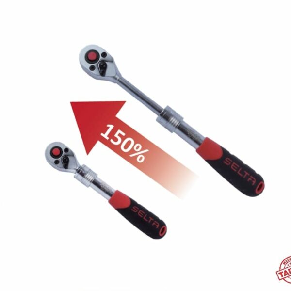 Selta 1/4" Telescopic Ratchet Handle