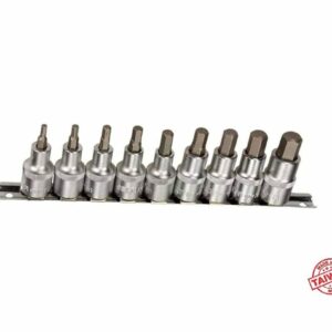 Selta 9pcs Hex Bit Socket Rail
