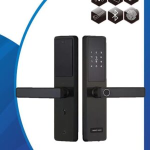 Premium Smart Door Lock with Fingerprint Scanner, Keypad, and Remote Control for Wooden Door