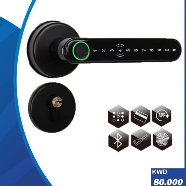 Top Rated Smart Door Lock Handle With Key, Fingerprint and Keypad Sensor