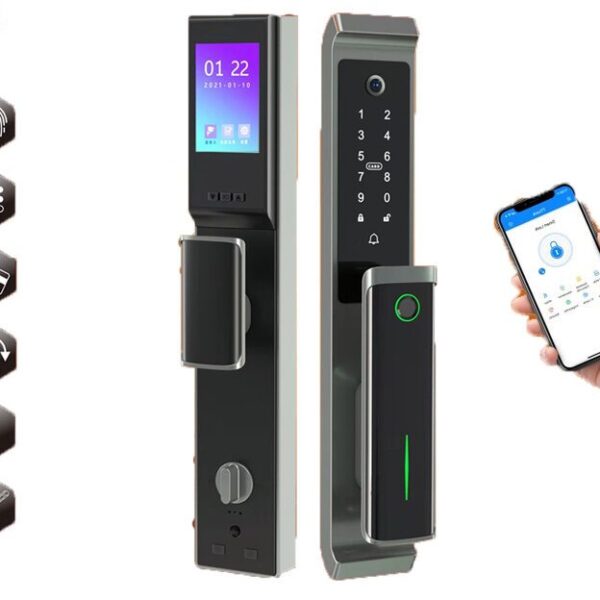 Premium Smart Door Lock with Fingerprint Scanner, Keypad, and Wi-Fi for Aluminium Door