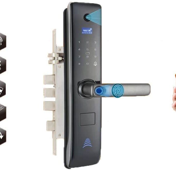 Smart door lock, Wi-Fi door lock, app controlled door lock with camera