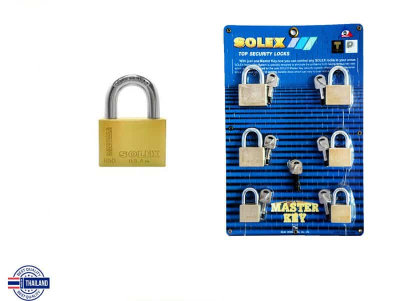 solex1-e1678290294365.jpg Secure Your Valuables with Brass Padlocks with Master Key - Image 1