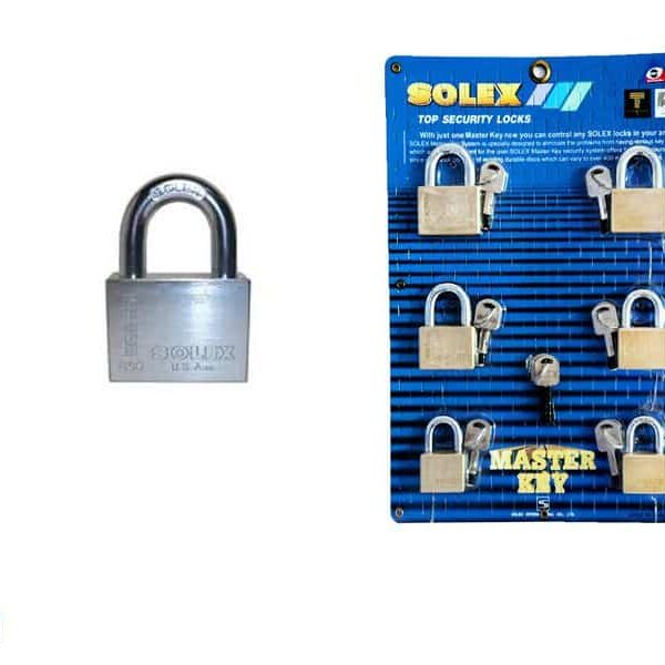 Chrome Padlocks With Master Key
