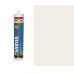Soudal White Adhesive Silicone