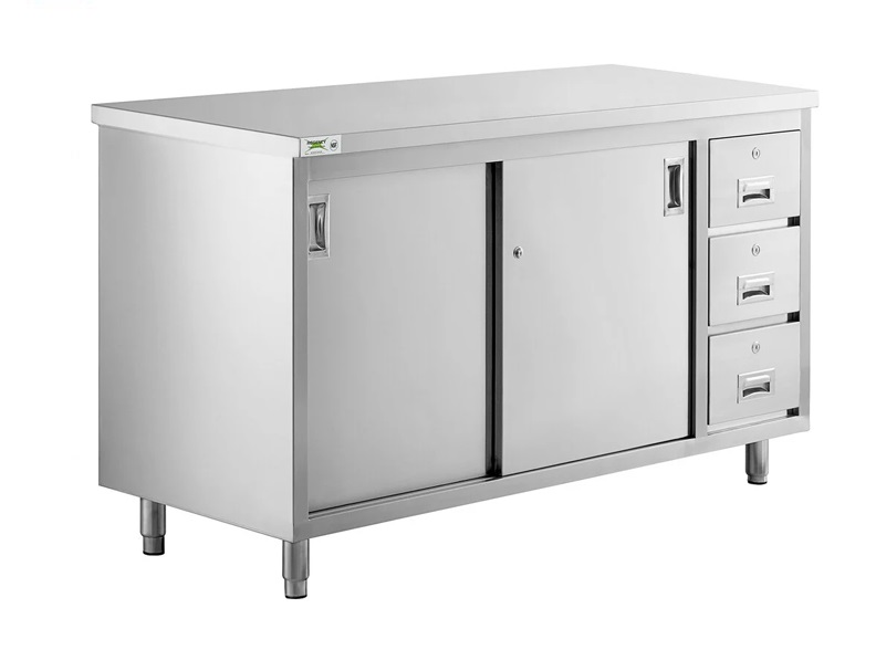 ss-work5.jpg Stainless Steel 316 Worktable with Cabinet & Drawer - Image 1