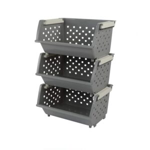 3-Pack Stackable Storage Bins