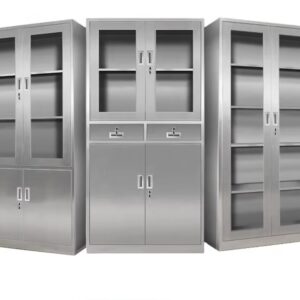 Medical Instrument Stainless Steel Storage Cabinet Set