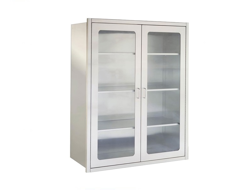 store9.jpg Stainless Steel See-Through Cabinet - Image 1
