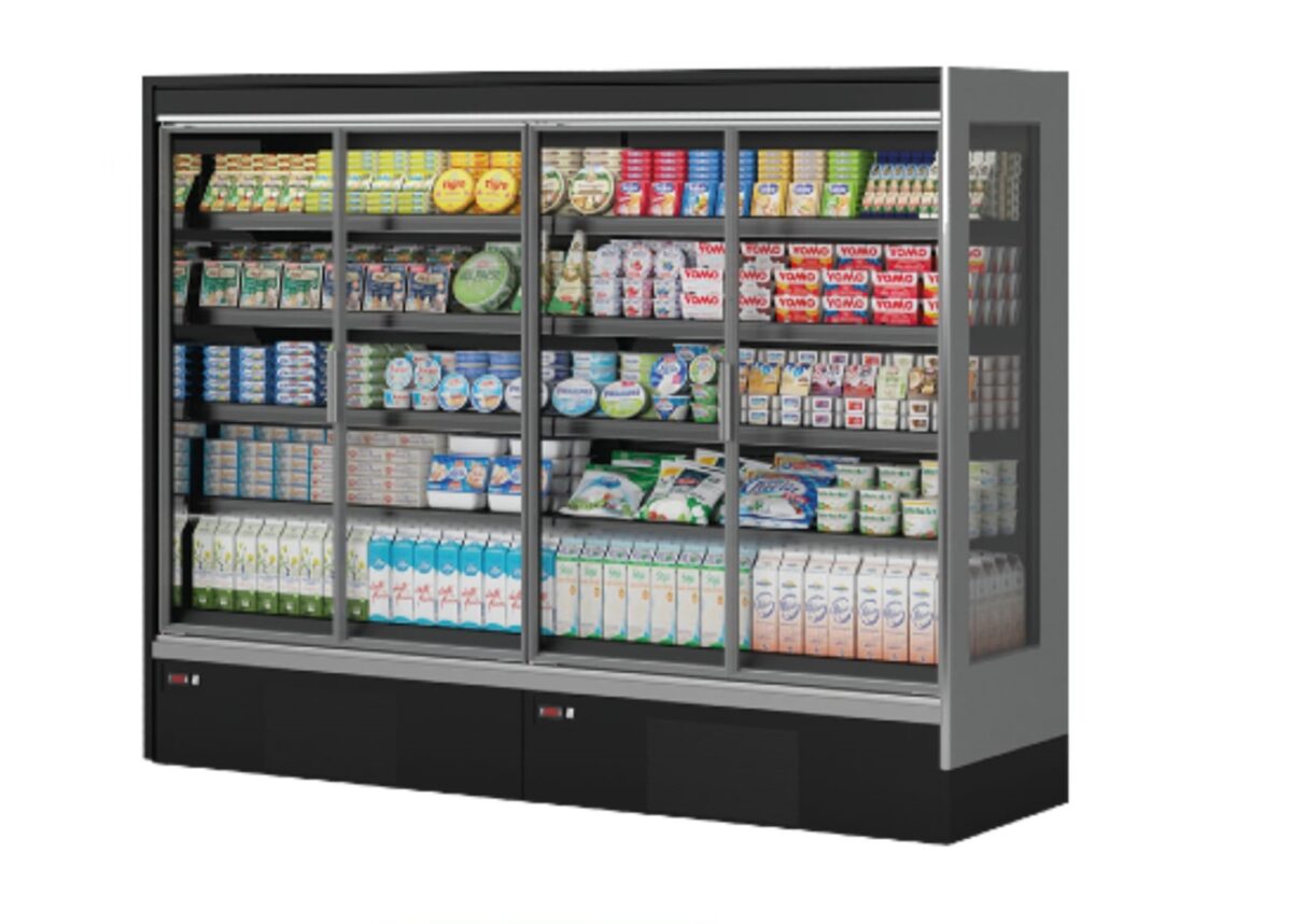 2 Doors Display Cabinet with Freezer (Compressor inside) - Image 1