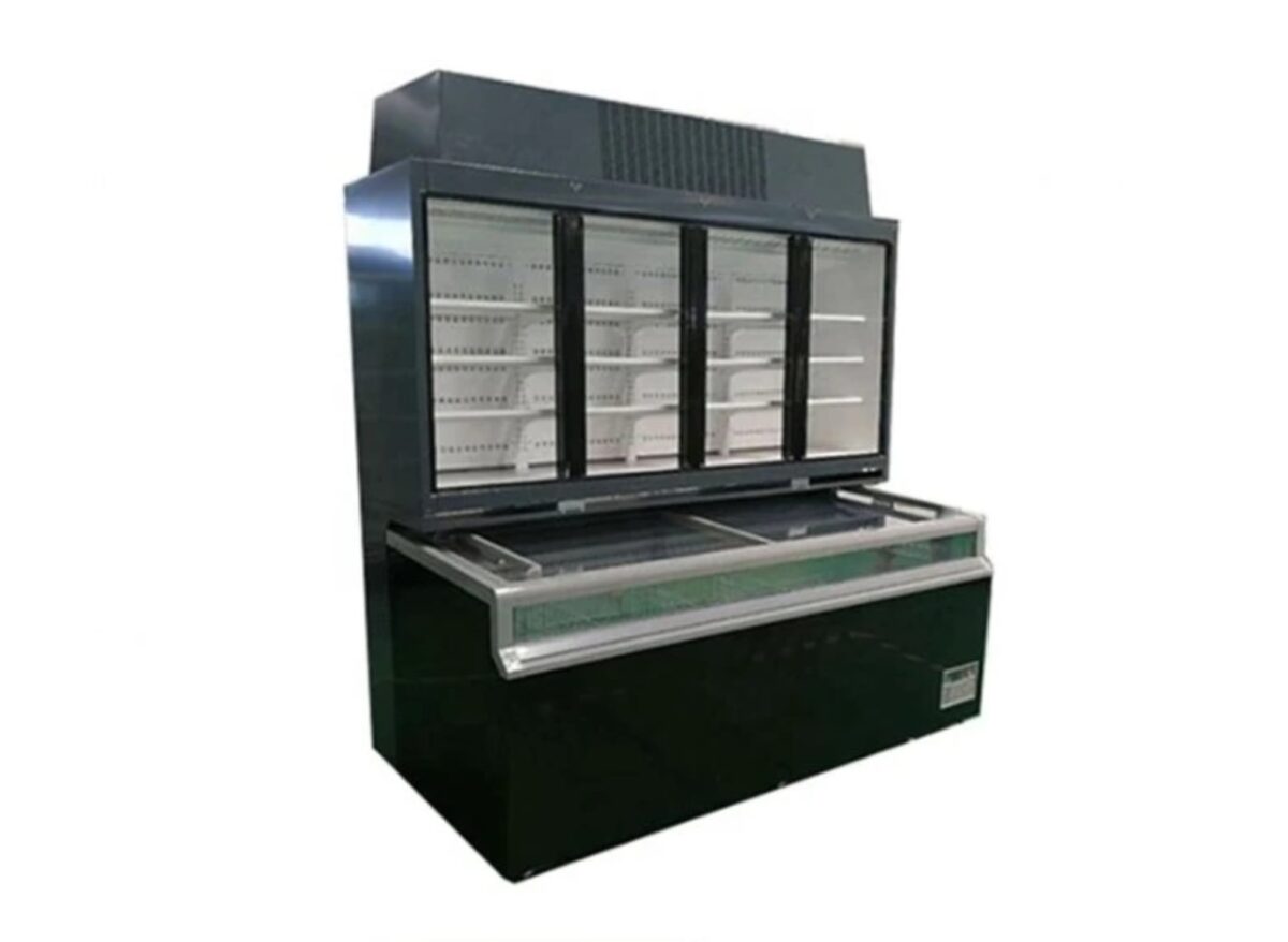 4 Doors Display Cabinet with Freezer (compressor inside) - Image 1