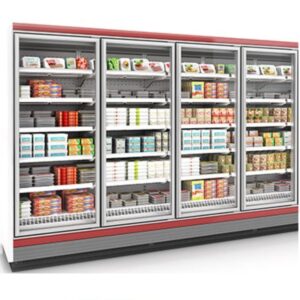4 Doors Display Cabinet with Freezer (Compressor outside)
