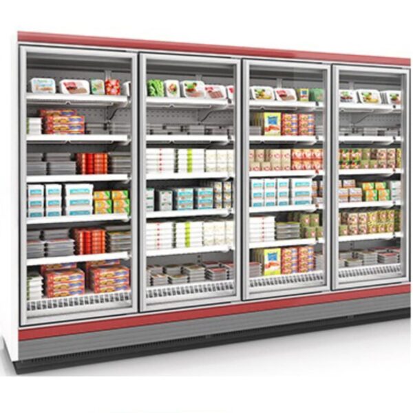 4 Doors Display Cabinet with Freezer (Compressor outside)