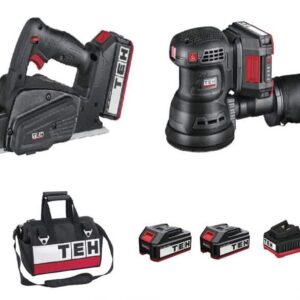 TEH 20V Wood Finishing Combo: Professional Woodworking at Your Fingertips