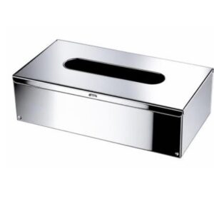 Metal Tissue Box Cover - 2, Chrome