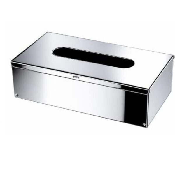 Metal Tissue Box Cover - 2, Chrome