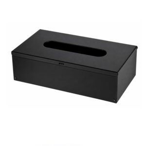 Metal Tissue Box Cover - 3, Matte Black